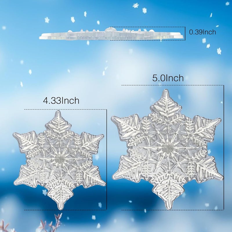 YEESOOM Snowboard Stomp Pad, Snowflake Stomp Pad Snowboarding Clear, 3D Snowboard Grip Stomp Pad with Strong Adsorption Force and Friction, Multi-Color Option - Image 3